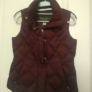 Eddie Bauer quilted goose down vest
